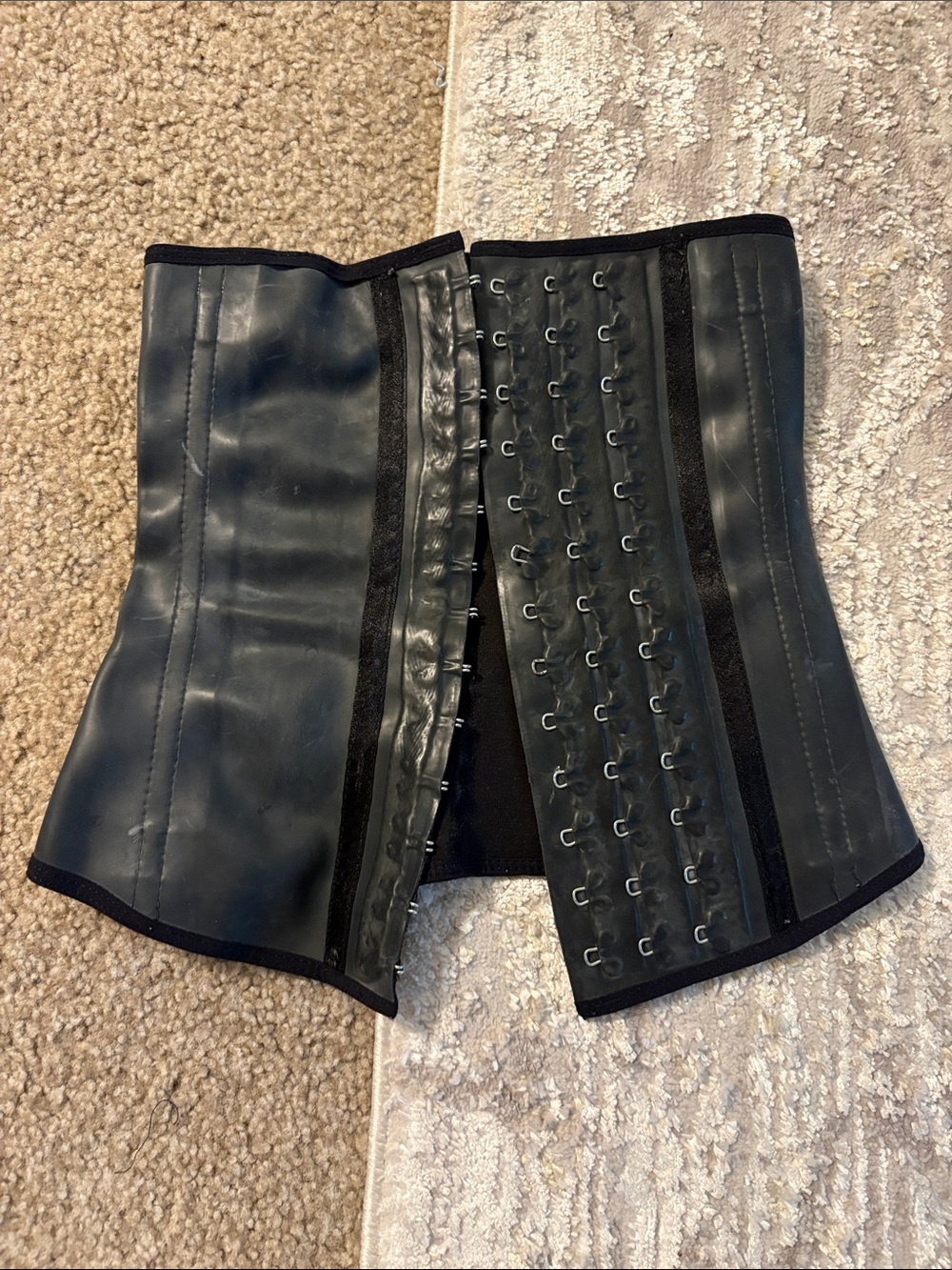 Black Waist Trainer Corset – Adjustable Body Shaper